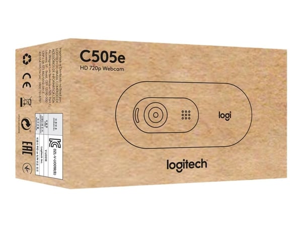 Logitech C505e - Webkamera - väri - 720p - kiinteä polttoväli - ääni - USB