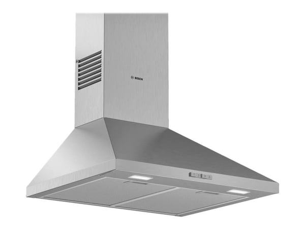 Bosch Serie | 2 DWP66BC50 - Panser - røykkanal - bredde: 60 cm - dybde: 50 cm - ekstraksjon og resirkulasjon (-) - med intern motor - rustfritt stål