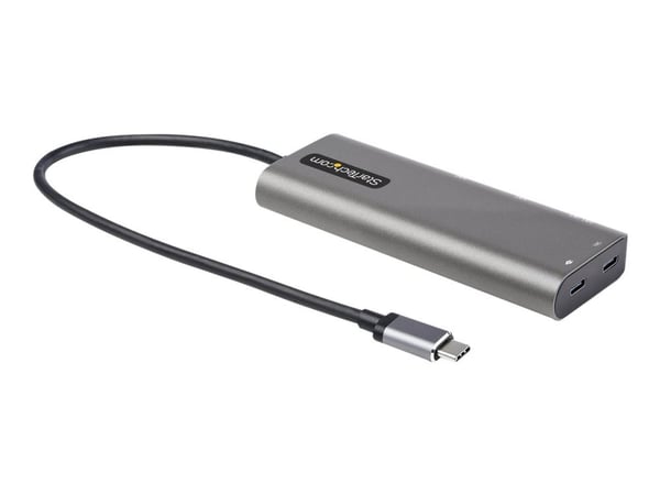 StarTech.com USB C moniporttisovitin, USB-C HDMI tai Mini DisplayPort 4K 60Hz, 100W Power Delivery Pass-Through, 4-porttinen 10Gbps USB-keskitin, U...