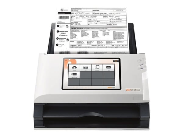 Plustek eScan A350 - Enterprise - dokumentskanner - Dobbel CIS - Dupleks - Legal - 600 dpi x 600 dpi - inntil 25 spm (mono) / inntil 25 spm (farge)...