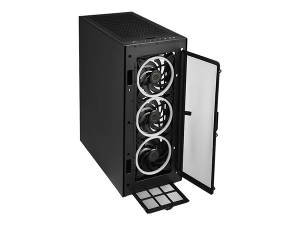 Sharkoon REV300 - Tower - utvidet ATX (E-ATX) - sidepanel med vindu (herdet glass) - ingen strømforsyning - USB/lyd