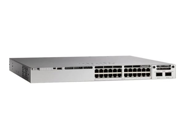 Cisco Catalyst C9300-24T-A, Hallittu, L2/L3, Gigabit Ethernet (10/100/1000), Power over Ethernet -tuki, Telineasennus, 1U