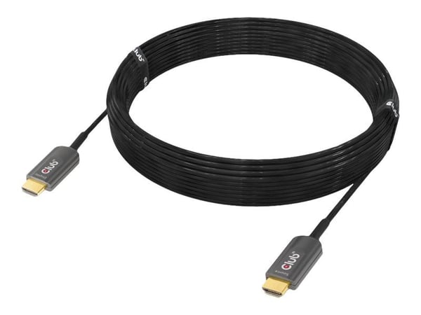 Club 3D CAC-1376 - Ultra High Speed - HDMI-kabel - HDMI hane till HDMI hane - 10 m - Active Optical Cable (AOC), 4K120Hz stöd, 8K60Hz stöd, Enkelri...