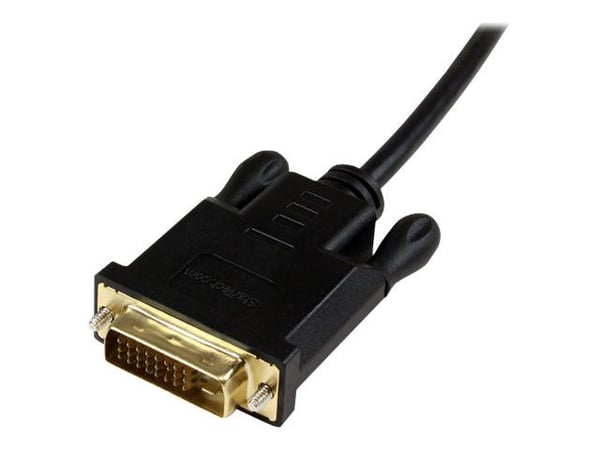 StarTech 3 ft Mini DisplayPort to DVI Active Adapter Converter Cable - 3ft (0.9m) Active mDP to DVI M/M Cable for PC 1920x1200 - Black (MDP2DVIMM3B...