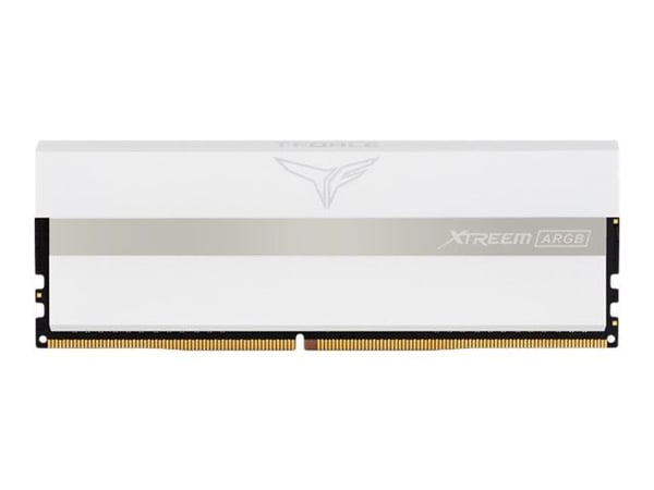 T-Force Xtreem ARGB White - DDR4 - sett - 16 GB: 2 x 8 GB - DIMM 288-pin - 3600 MHz / PC4-28800 - CL18 - 1.35 V - ikke-bufret - ikke-ECC - hvit