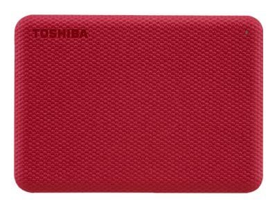 Toshiba Canvio Advance - Harddisk - 2 TB - ekstern (bærbar) - 2.5" - USB 3.2 Gen 1 - rød