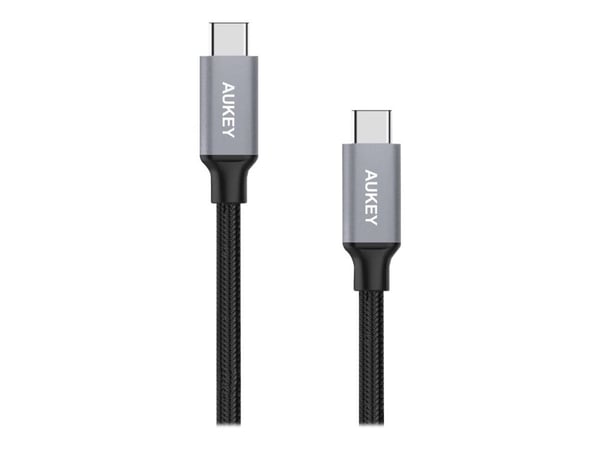 Aukey - USB-kabel - USB-C (hann) til USB-C (hann) - USB 2.0 - 2.4 A - 2 m