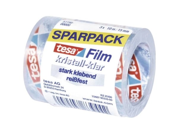 Tesapack express - Dobbelsidig tape 50 m (en pakke 12)