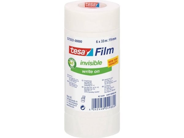 TESA 57333-00000-03, 33 m, Translucent, Polypropylen, 19 mm