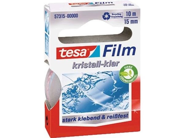 TESA 57315, 15 m, Läpinäkyvä, Polypropeeni (PP), Vahva, 10 mm