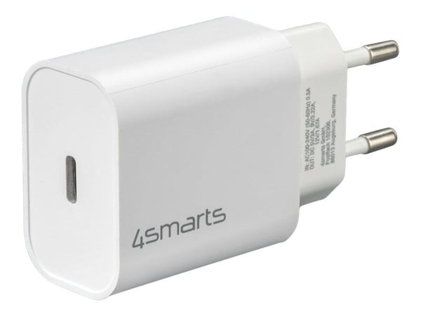 4smarts VoltPlug - Strømadapter - 20 watt - 3 A - PD (USB-C) - hvit