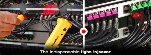 PatchSee PRO, Light injector -verkkokaapelitesteri, Musta, Keltainen, Punainen, AA, 1,2 V, 190 mm
