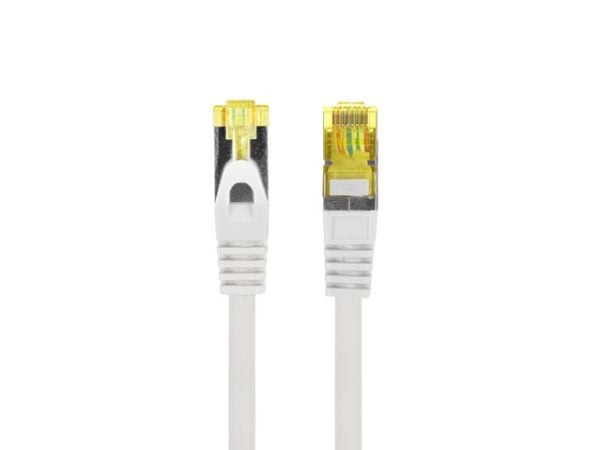 Lanberg - Koblingskabel - RJ-45 (hann) til RJ-45 (hann) - 6.2 mm - S/FTP - CAT 6a - halogenfri, formstøpt, uten hindringer, flertrådet - grå, RAL 7035