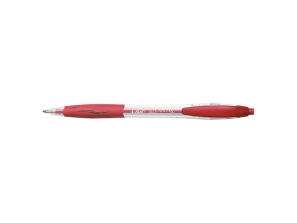Kulspetspenna BIC Atlantis, medium, röd - (ask med 12)