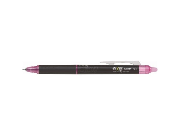 Rollerpen, Pilot FriXion Point Clicker, 0,5 mm, pink, pakke a 12 stk