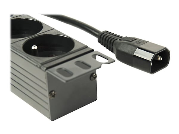 EnerGenie EG-PDU-014-FC14 - Strømfordelerenhet (kan monteres i rack) - AC 250 V - 2500 watt - utgangskontakter: 8 (8 x IEC 60320 C14) - 1U - 3 m kabel