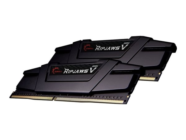 G.Skill Ripjaws V - DDR4 - sett - 32 GB: 2 x 16 GB - DIMM 288-pin - 4000 MHz / PC4-32000 - CL18 - 1.4 V - ikke-bufret - ikke-ECC - klassisk svart