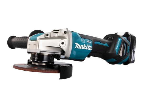 Makita DGA519RTJ - Vinkelsliper - trådløs - 125 mm - 2 batterier - 18 V