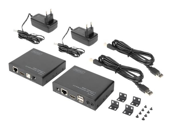 Digitus DS-55505, Lähetin & vastaanotin, Langallinen, 100 m, Cat5e, 4096 x 2160 pikseliä, 36 bittiä