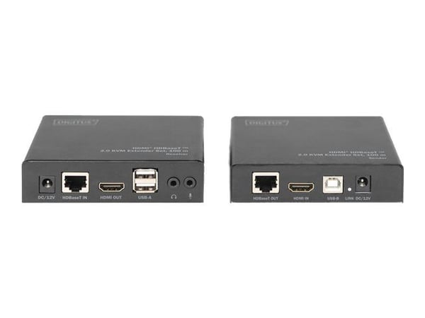Digitus DS-55505, Lähetin & vastaanotin, Langallinen, 100 m, Cat5e, 4096 x 2160 pikseliä, 36 bittiä