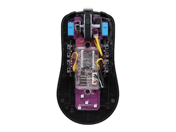 Ducky Feather, Molempikätinen, Optinen, USB A-tyyppi, 16000 DPI, Musta