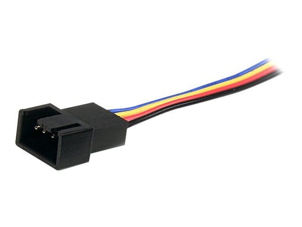 StarTech 12in 4 Pin Fan Power Splitter Cable - F/M - 1ft Fan Y Cable - 1ft 4-pin Fan Splitter Cable (FAN4SPLIT12) - Viftestrømsplitter - 4-pins PWM...
