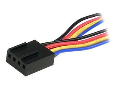 StarTech 12in 4 Pin Fan Power Splitter Cable - F/M - 1ft Fan Y Cable - 1ft 4-pin Fan Splitter Cable (FAN4SPLIT12) - Viftestrømsplitter - 4-pins PWM...