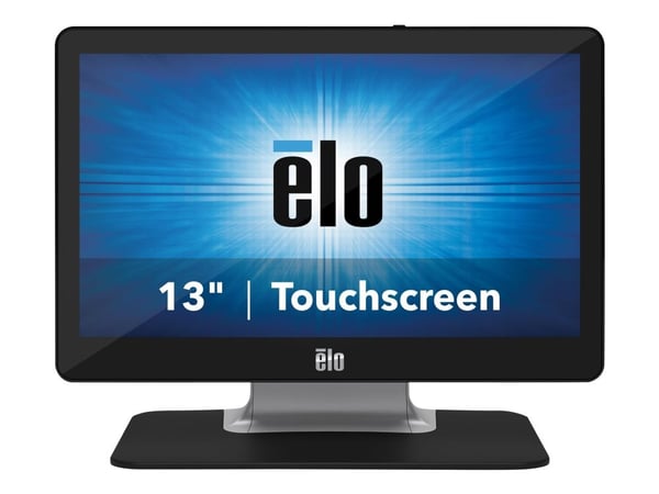 Elo ET1302L - Med stativ - LCD-skjerm - 13.3" - berøringsskjerm - 1920 x 1080 Full HD (1080p) - 300 cd/m² - 800:1 - 25 ms - HDMI, VGA, USB-C - høyt...