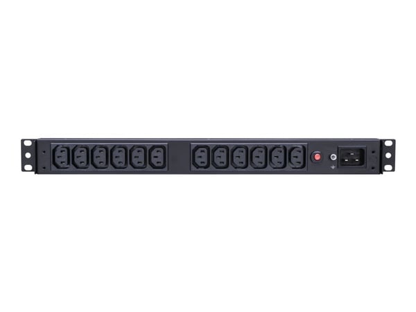 CyberPower Basic Series PDU20BHVIEC12R - Strømfordelerenhet (kan monteres i rack) - AC 200/230 V - inngang: IEC 60320 C20 - utgangskontakter: 12 (p...