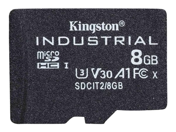 Kingston Industrial - Flashminnekort - 8 GB - A1 / Video Class V30 / UHS-I U3 / Class10 - microSDHC UHS-I