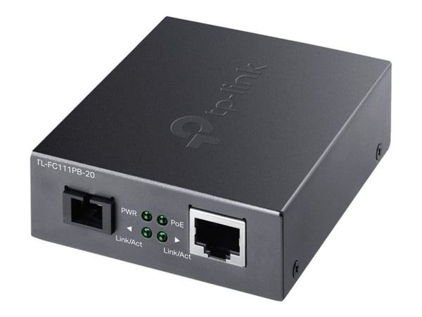 TP-Link TL-FC111PB-20 V1 - Fibermedieomformer - 100Mb LAN - 10Base-T, 100Base-TX, WDM - SC / RJ-45 - opp til 20 km - 1550 (RX) / 1310 (TX) nm