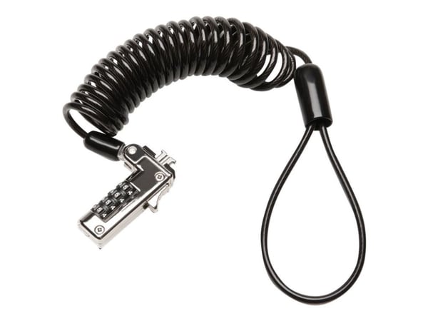 Kensington Slim Portable - Lås för säkerhetskabel - kombination, för standardplats - 1.8 m