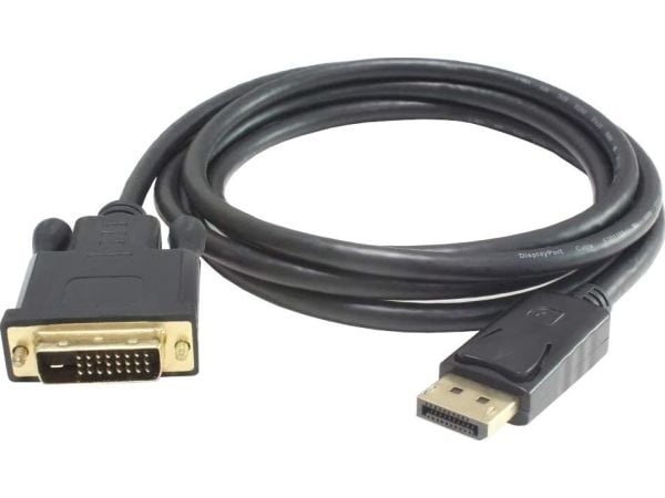 PremiumCord KPORTADK02-03, 3 m, DisplayPort, DVI, Hankjønn, Hankjønn, Rett