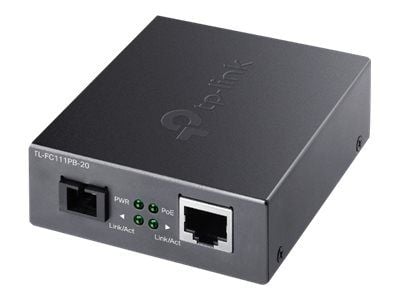 TP-Link TL-FC111PB-20 V1 - Kuitumuuntaja - 100Mb LAN - 10Base-T, 100Base-TX, WDM - SC / RJ-45 - op til 20 km - 1550 (RX) / 1310 (TX) nm