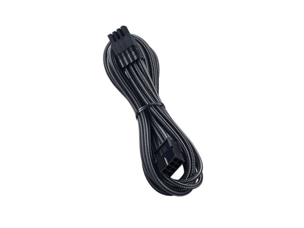 CableMod PRO ModMesh - Strømforlengelseskabel - 8-pins PCIe-strøm (hann) til 8-pins PCIe-strøm (hunn) - 45 cm - formstøpt - karbon