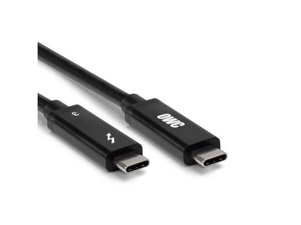 OWC Premium - Thunderbolt-kaapeli - 24-nastainen USB-C (han) til 24-nastainen USB-C (han) - Thunderbolt 3 - 1 m - 5K-tuki - lajittelu - lajittelu