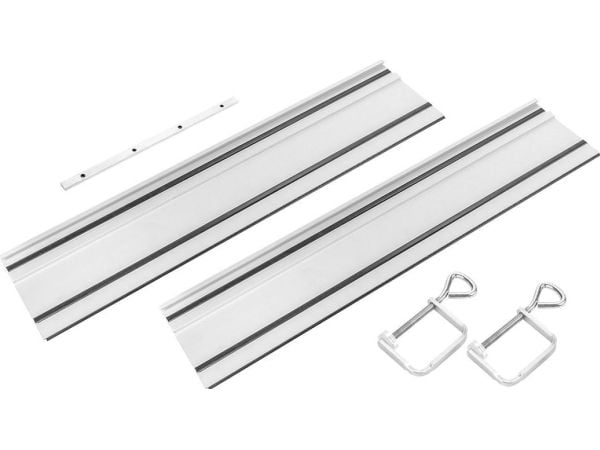 Føringsskinner GRAPHITE 2 x 700 mm med skjøt og klemmer