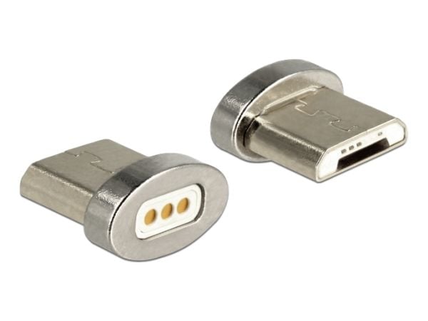 Delock Magnetic - USB-kontakt - terminal (magnet) till mikro-USB typ B (hane)