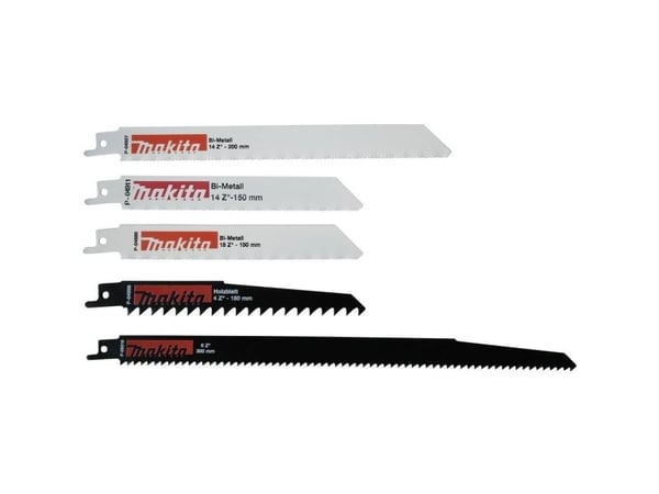 Makita - Saber saw blade set - for tre, mild steel - 5 deler