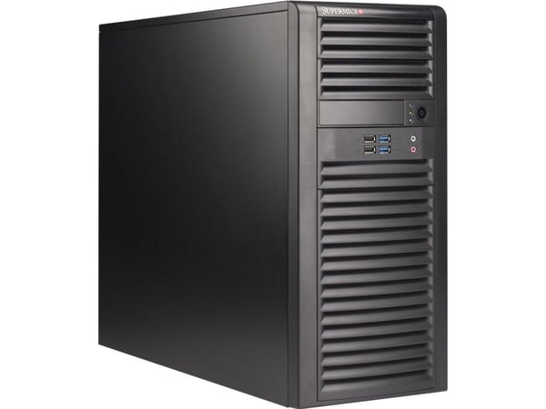 Supermicro SC732 D4-668B - Mid tower - utvidet ATX (E-ATX) 668 watt - svart - USB/lyd