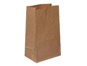 Klodsbundspose 180x120x290 mm 6 ltr Brun,500 stk/krt