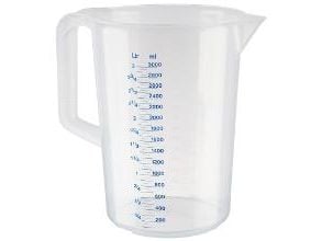 Målekande 3 liter med hank Ø170xH235 mm Polypropylen,1 stk