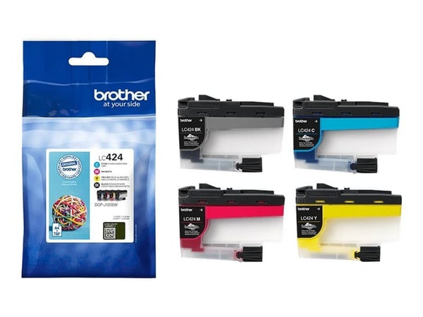 Brother - 4 pakker - svart, gul, cyan, magenta - original - blekkpatron