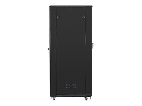 Lanberg - Rack skap - med 4 kjølevifter - 230 V - svart, RAL 9004 - 42U - 19"