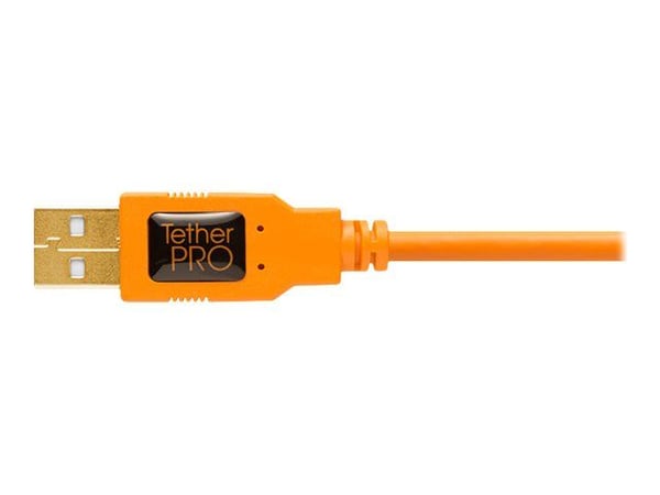 Tether Tools CU5451, 4,6 m, USB A, Mini-USB B, USB 2.0, 480 Mbit/s, Oranssi