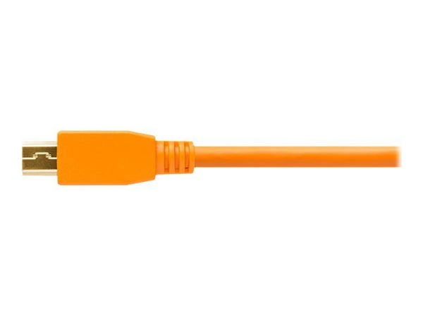 Tether Tools CU5451, 4,6 m, USB A, Mini-USB B, USB 2.0, 480 Mbit/s, Oranssi