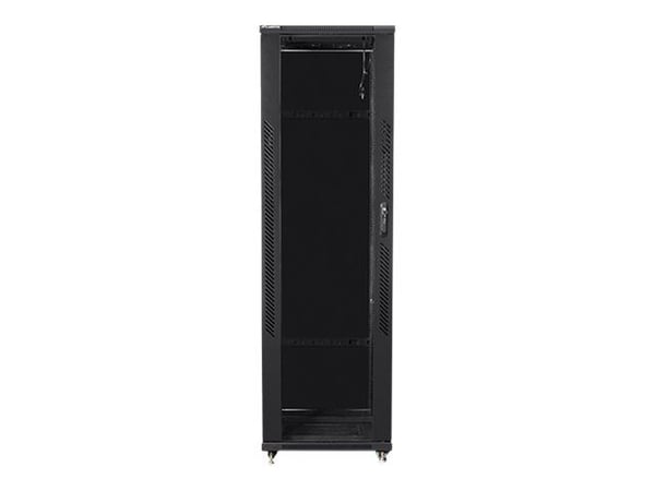 Lanberg - Rack skap - med 4 kjølevifter - 230 V - svart, RAL 9004 - 42U - 19"