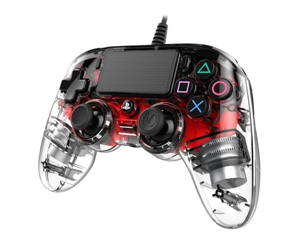 NACON PS4 Wired Pad Compact - hehkuva punainen NACON PS4 Wired Pad Compact - hehkuva punainen