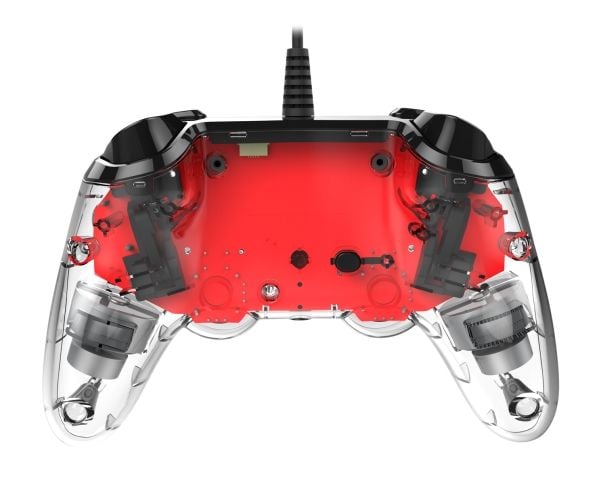 NACON PS4 Wired Pad Compact - hehkuva punainen