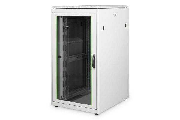 DIGITUS Professional Unique DN-19 26U-8/8-1 - Telinekaappi - harmaa, RAL 7035 - 26U - 19"